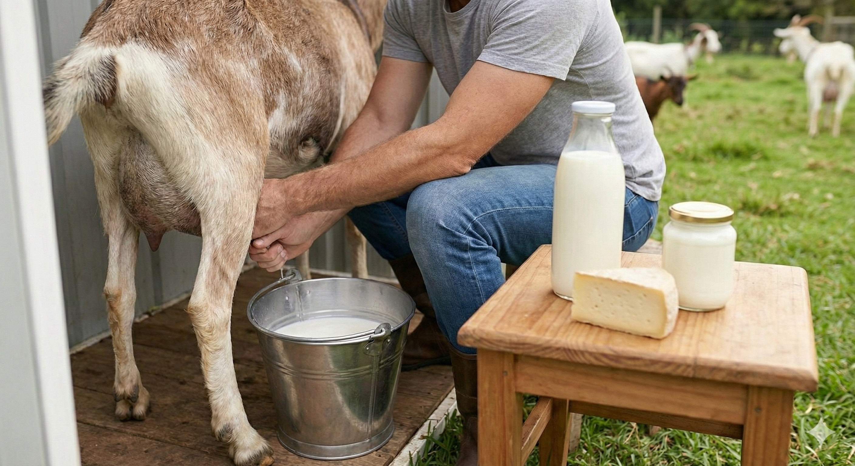 Extracción de leche natural
